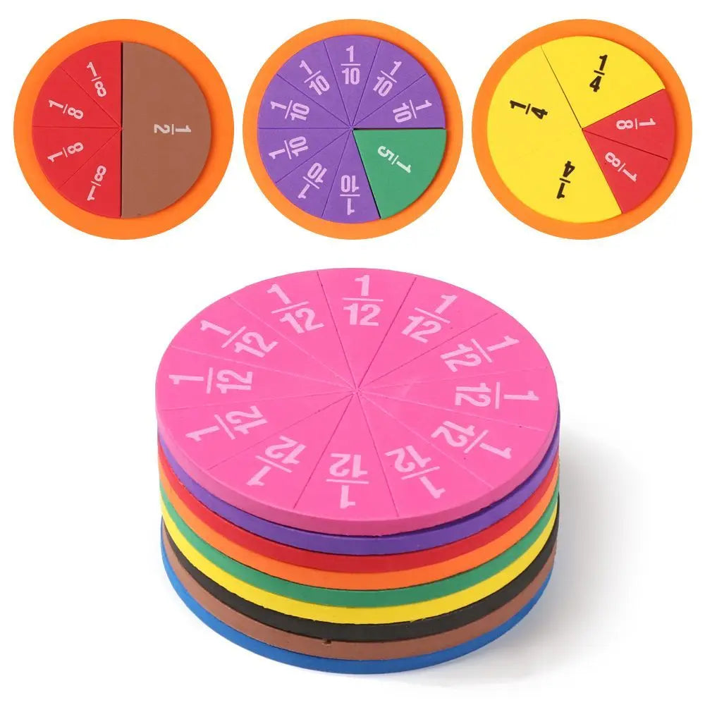 Colorful EVA Fraction Learning Set