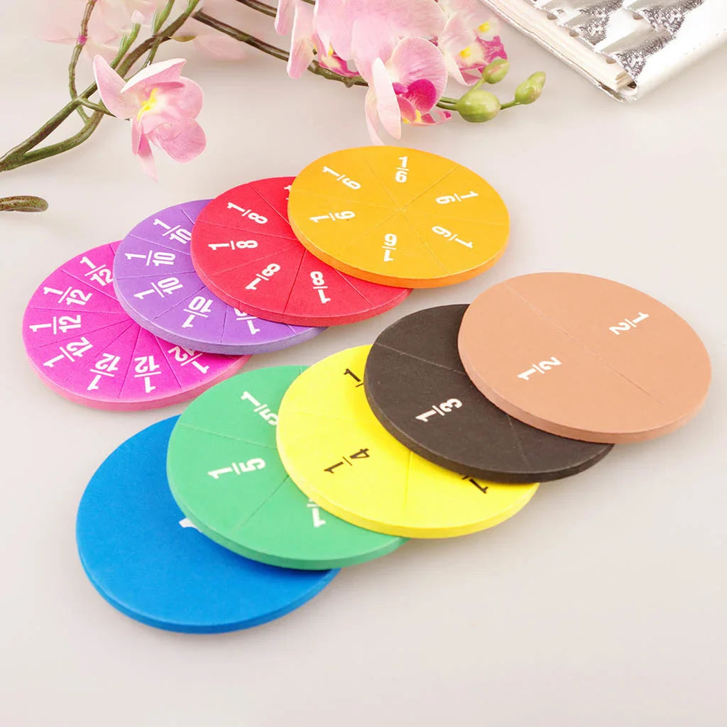 Colorful EVA Fraction Learning Set