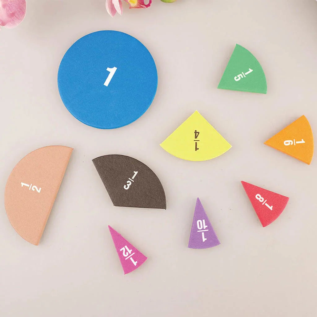 Colorful EVA Fraction Learning Set