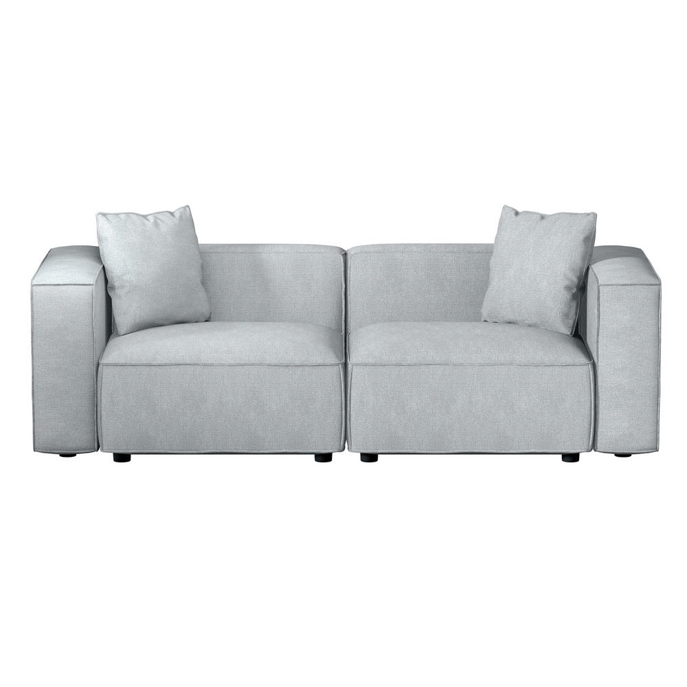 NNEDSZ Artiss Modular Sofa Chaise Set 2-Seater Grey